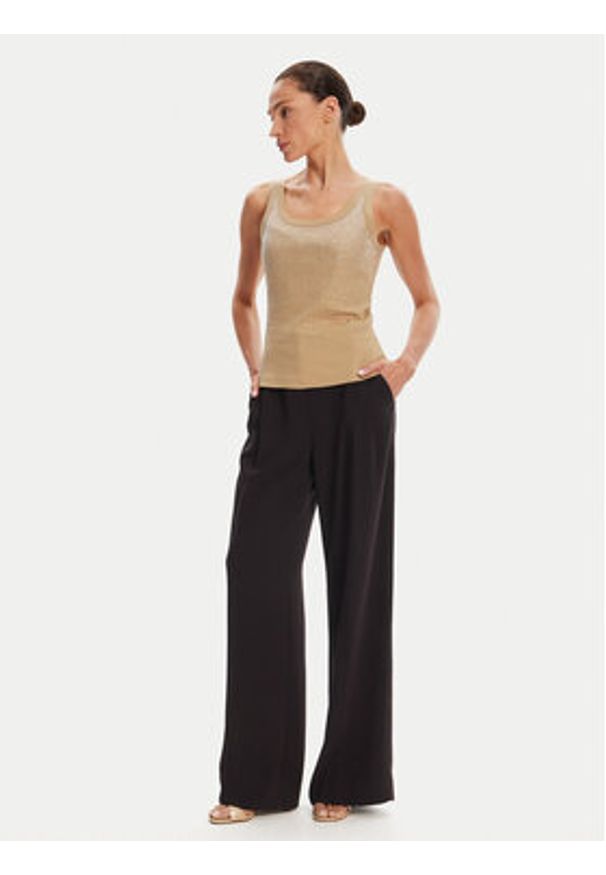 Rinascimento Top CFC0124040003 Beżowy Regular Fit. Kolor: beżowy. Materiał: bawełna