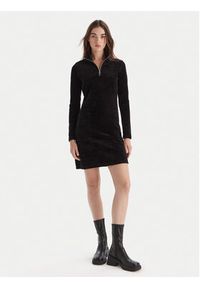Hugo - HUGO Sukienka codzienna Napensio 50549677 Czarny Regular Fit. Okazja: na co dzień. Kolor: czarny. Materiał: bawełna. Typ sukienki: proste. Styl: casual #3