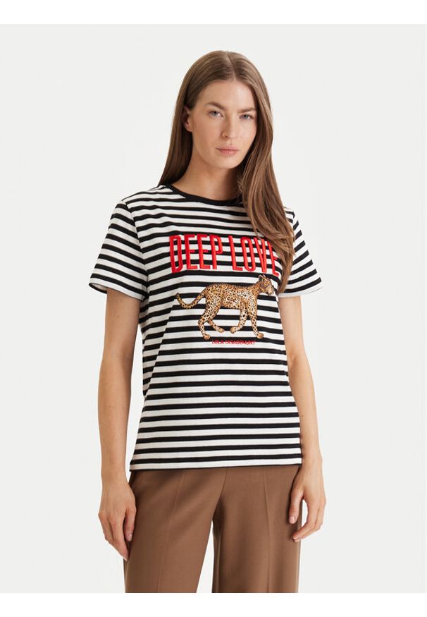 LOLA CASADEMUNT T-Shirt LS2615107 Czarny Regular Fit. Kolor: czarny. Materiał: bawełna