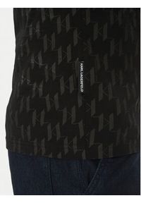 Karl Lagerfeld - KARL LAGERFELD Polo 745070 552251 Czarny Regular Fit. Typ kołnierza: polo. Kolor: czarny. Materiał: bawełna #4