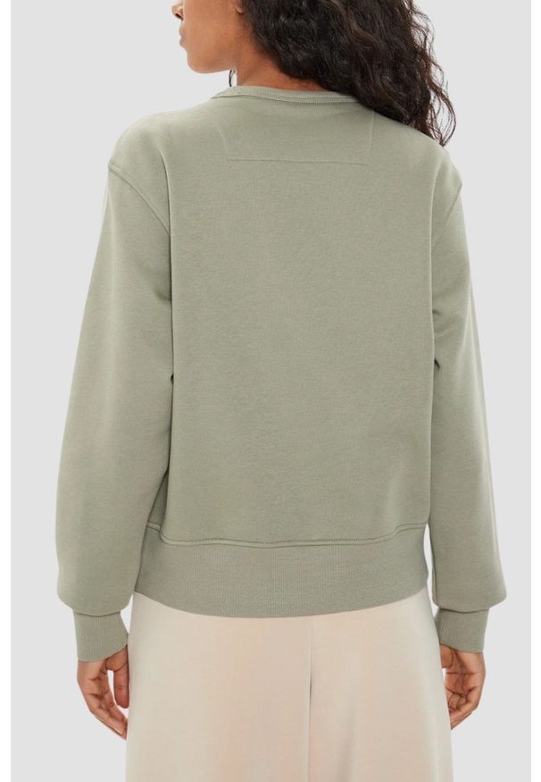 Guess - GUESS Zielona bluza damska z dużym logo Original Fleece. Kolor: zielony