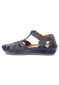 Niebieskie Sandały Armodo Wygodne Obuwie Damskie. Okazja: na spacer, na plażę. Kolor: niebieski. Materiał: materiał. Sezon: lato. Styl: boho #4