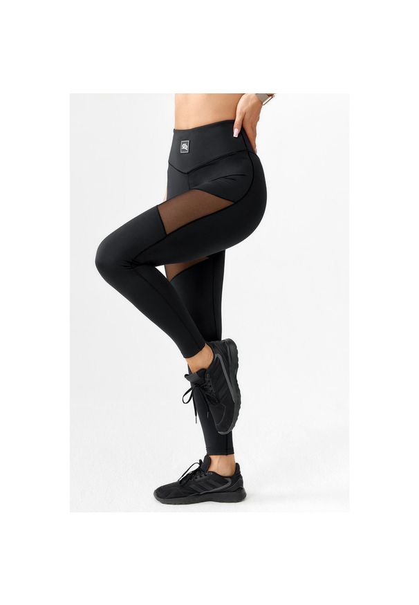 ROUGH RADICAL - Getry damskie legginsy sportowe szybkoschnące fitness Rough Radical Kendi Long. Kolor: czarny. Sport: fitness