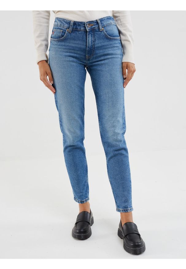 Big-Star - Spodnie jeans damskie Maggie 479. Okazja: na co dzień. Kolor: niebieski. Styl: casual, klasyczny, retro