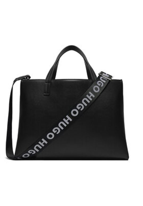 Hugo Torebka Bel 50490150 Czarny. Kolor: czarny. Materiał: skórzane
