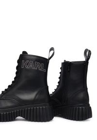 Karl Lagerfeld - KARL LAGERFELD Trzewiki KL44475 Czarny. Kolor: czarny. Materiał: skóra #4