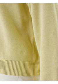 Calvin Klein Sweter LV047D305G Żółty Relaxed Fit. Kolor: żółty. Materiał: bawełna #3