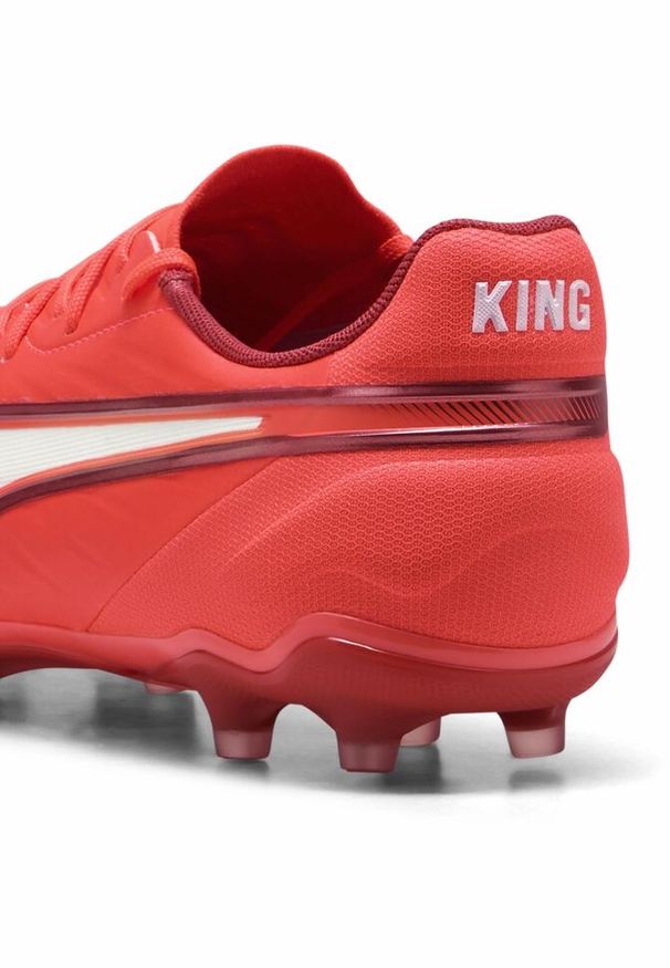 Puma - Buty piłkarskie KING MATCH FG/AG PUMA Glowing Red White Fire. Kolor: biały, czerwony, wielokolorowy. Sport: piłka nożna