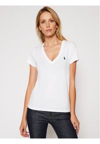 Polo Ralph Lauren T-Shirt 211810419002 Biały Regular Fit. Typ kołnierza: polo. Kolor: biały #1