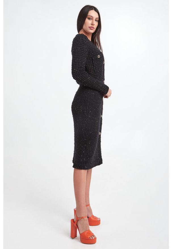 Twinset Milano - Sukienka bouclé 2 w 1 TWINSET. Materiał: żakard, bawełna