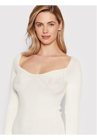 Rinascimento Sukienka dzianinowa CFM0010711003 Biały Slim Fit. Kolor: biały. Materiał: wiskoza #4