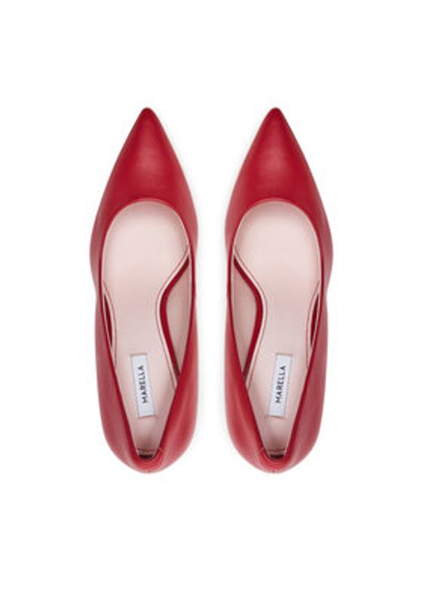 Marella Szpilki Laine1 2423526026200 Czerwony. Kolor: czerwony. Materiał: skóra. Obcas: na szpilce