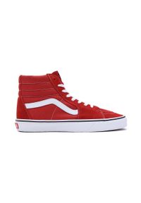 Vans trampki SK8-Hi męskie kolor czerwony VN0007NS49X1. Nosek buta: okrągły. Kolor: czerwony. Materiał: guma. Szerokość cholewki: normalna #1