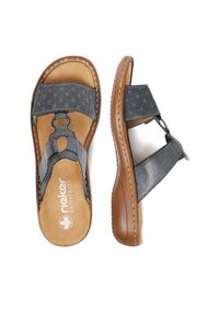 Rieker Klapki CEO-60885-12 Niebieski. Kolor: niebieski. Materiał: materiał #3