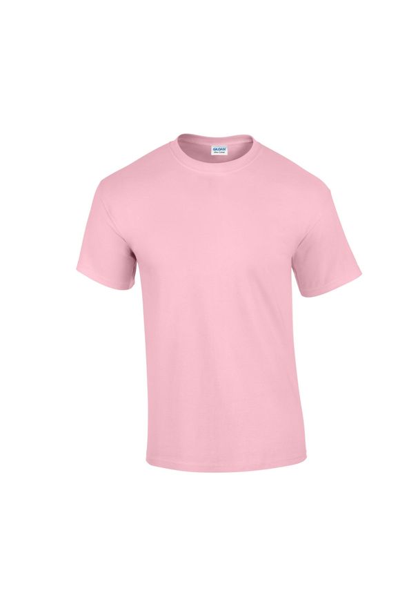 GILDAN - Ultra Bawełniana Koszulka Unisex Dla Dorosłych. Kolor: różowy. Materiał: bawełna. Sport: turystyka piesza