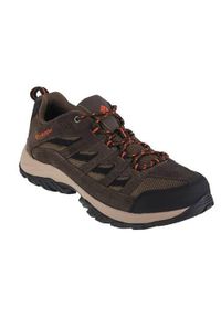 columbia - Buty trekkingowe męskie Columbia Crestwood. Zapięcie: sznurówki. Kolor: zielony, wielokolorowy, czarny, brązowy. Materiał: guma, tkanina, zamsz, materiał, syntetyk. Szerokość cholewki: normalna