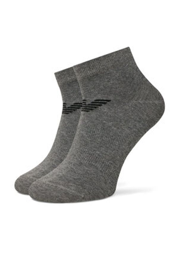 Emporio Armani Zestaw 3 par niskich skarpet męskich EM000550 AF12271 MC059 Kolorowy. Materiał: bawełna, materiał. Wzór: kolorowy