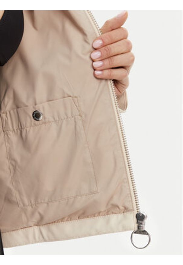 Barbour Kurtka przejściowa June Showerproof LSP0222CR11 Beżowy Regular Fit. Kolor: beżowy. Materiał: syntetyk