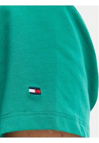 TOMMY HILFIGER - Tommy Hilfiger T-Shirt WW0WW48710 Zielony Slim Fit. Kolor: zielony. Materiał: bawełna #2