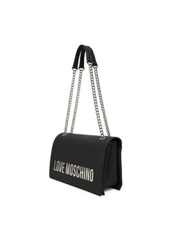 Love Moschino - LOVE MOSCHINO Torebka JC4192PP1NKD000B Czarny. Kolor: czarny. Materiał: skórzane