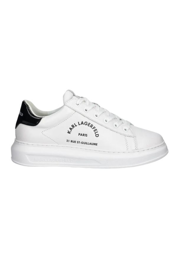 Karl Lagerfeld - KARL LAGERFELD Białe męskie sneakersy KAPRI MENS Maison Karl Lace. Kolor: biały