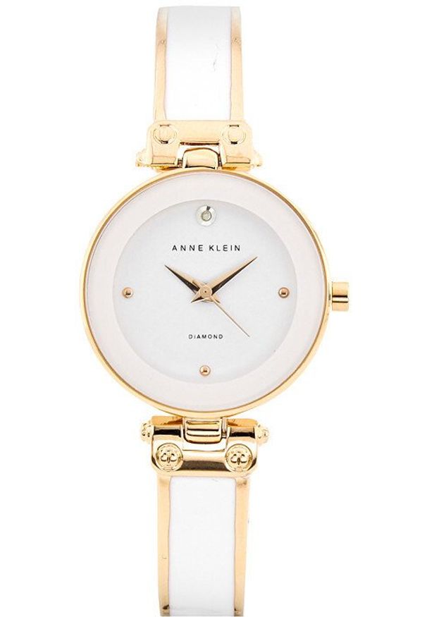 Zegarek Anne Klein Zegarek damski Anne Klein AK-1980WTRG biały. Kolor: biały