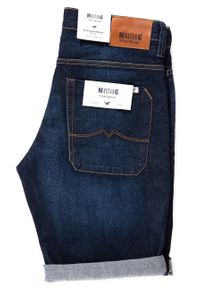 Mustang - SPODENKI MĘSKIE MUSTANG 5 POCKET SHORT SUPER DARK 1007104 5000 942. Materiał: jeans