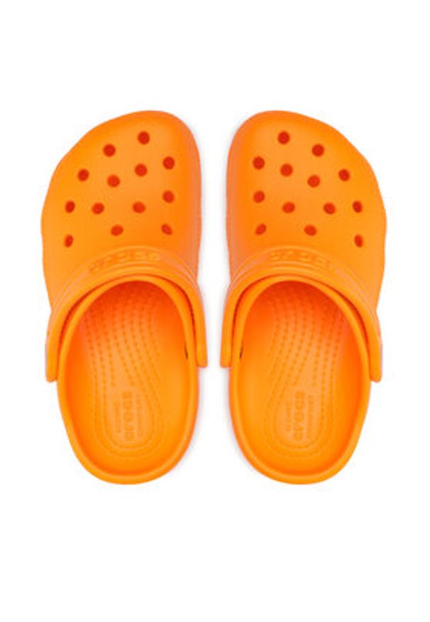 Crocs Klapki Classic Clog K 206991 Pomarańczowy. Kolor: pomarańczowy