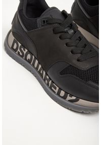 Sneakersy męskie DSQUARED2. Materiał: materiał, skóra. Wzór: aplikacja #5