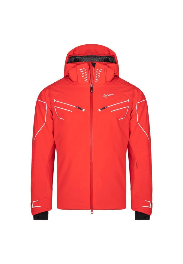 Męska kurtka narciarska Kilpi HYDER-M. Kolor: czerwony. Materiał: nylon. Sezon: zima. Sport: narciarstwo
