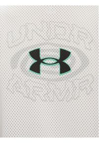 Under Armour Tank top Zone Pro 6000370 Biały Loose Fit. Kolor: biały. Materiał: syntetyk #4