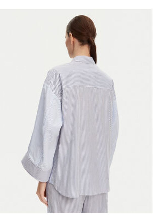 Munthe Koszula Filberto 251102325126 Niebieski Oversize. Kolor: niebieski. Materiał: bawełna