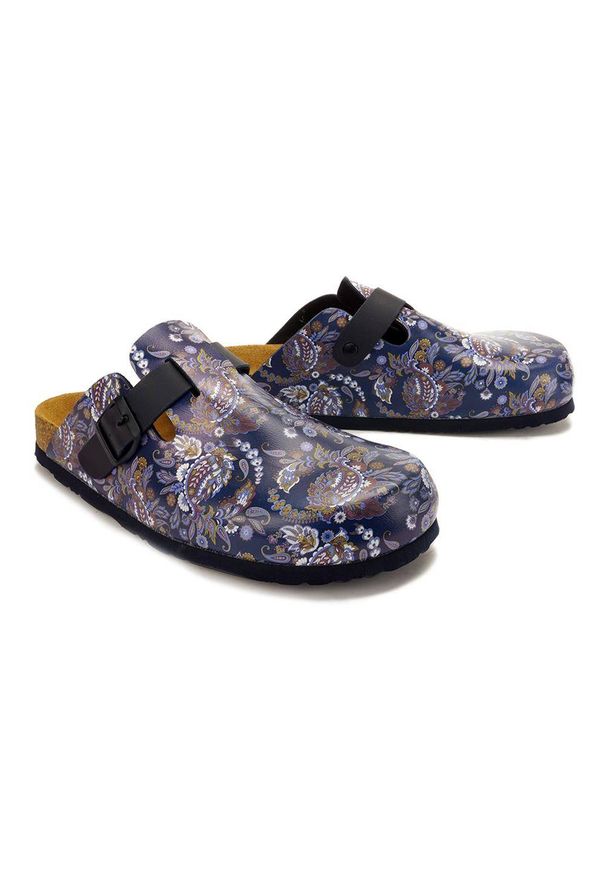 Dr. Brinkmann - DR. BRINKMANN 600524-5 navy, klapki profilaktyczne damskie. Kolor: niebieski