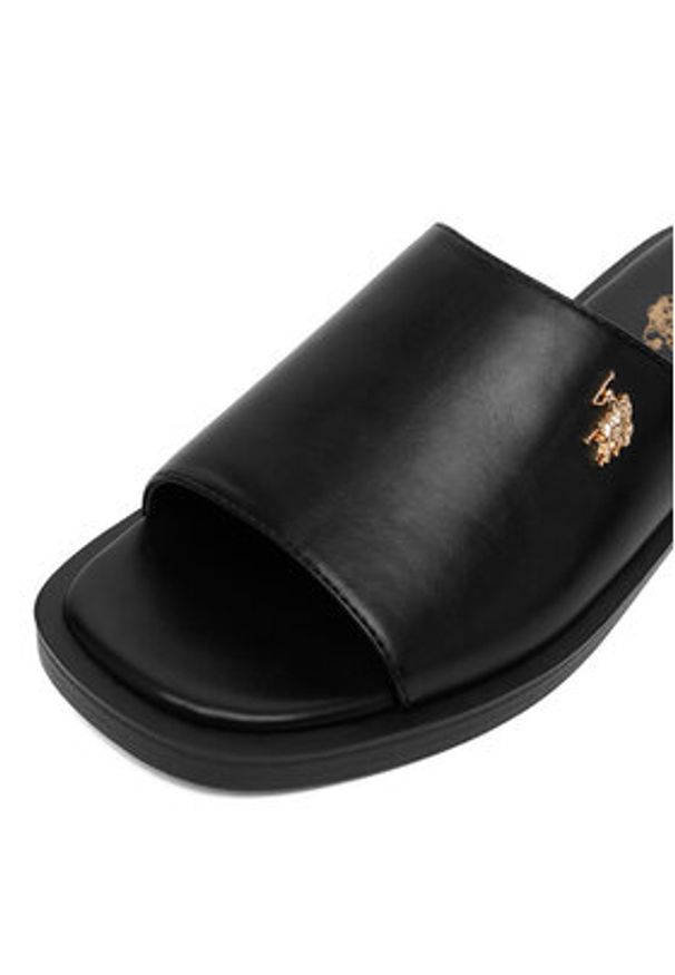 U.S. Polo Assn. Klapki EO-MARINA003W/6Y1 Czarny. Kolor: czarny. Materiał: materiał