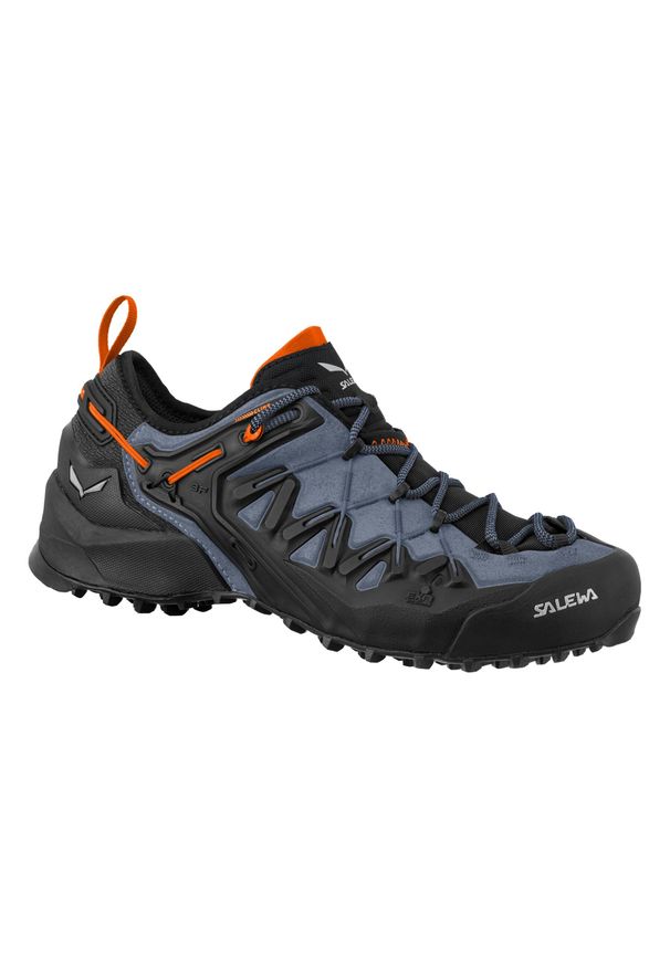 Buty Podejściowe Męskie Salewa Wildfiredge. Kolor: niebieski. Materiał: zamsz, materiał, syntetyk
