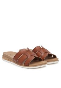 skechers - Skechers Klapki BOBS Desert Kiss Low-Peak Look 114707/CSNT Brązowy. Kolor: brązowy. Materiał: skóra #6