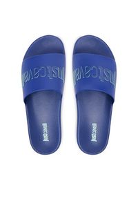 Just Cavalli Klapki 80QA3SZ1 ZSE50 Niebieski. Kolor: niebieski. Materiał: syntetyk #6