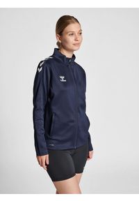 Bluza sportowa damska Hummel half zip Core XK. Kolor: niebieski. Materiał: dresówka