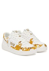 Versace Jeans Couture Sneakersy 80YA3SJ4 Biały. Kolor: biały. Materiał: skóra #5