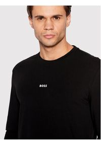 BOSS - Boss Longsleeve Tchark 50473286 Czarny Regular Fit. Kolor: czarny. Materiał: bawełna. Długość rękawa: długi rękaw