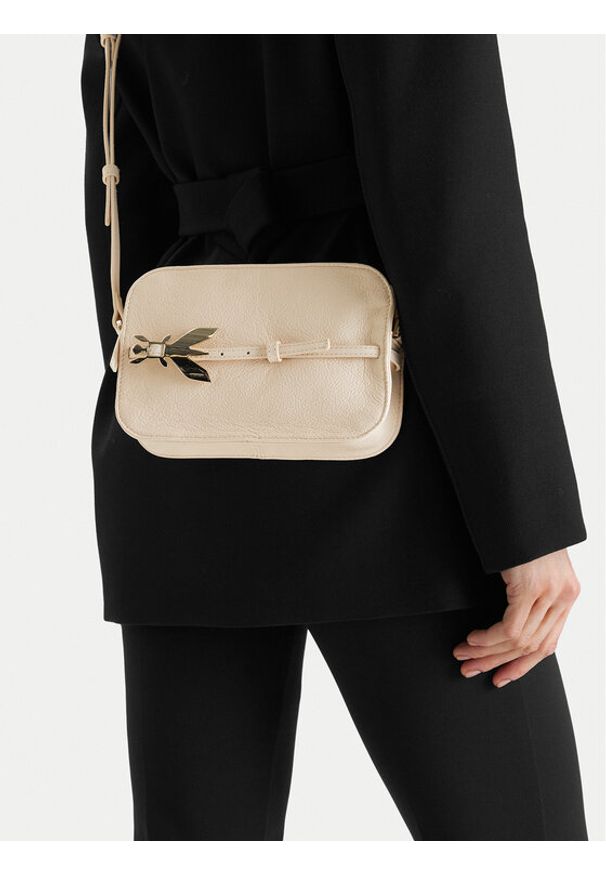Patrizia Pepe Torebka 8B0328/L162-W405 Écru. Kolor: kremowy. Materiał: skórzane