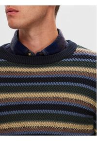 Selected Homme Sweter 16090720 Kolorowy Regular Fit. Materiał: bawełna. Wzór: kolorowy #7
