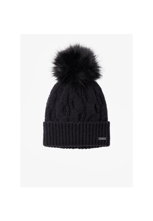 columbia - Czapka zimowa damska Columbia Boundless Days Cable Knit Pom Beanie - black. Kolor: czarny. Sezon: zima. Styl: sportowy