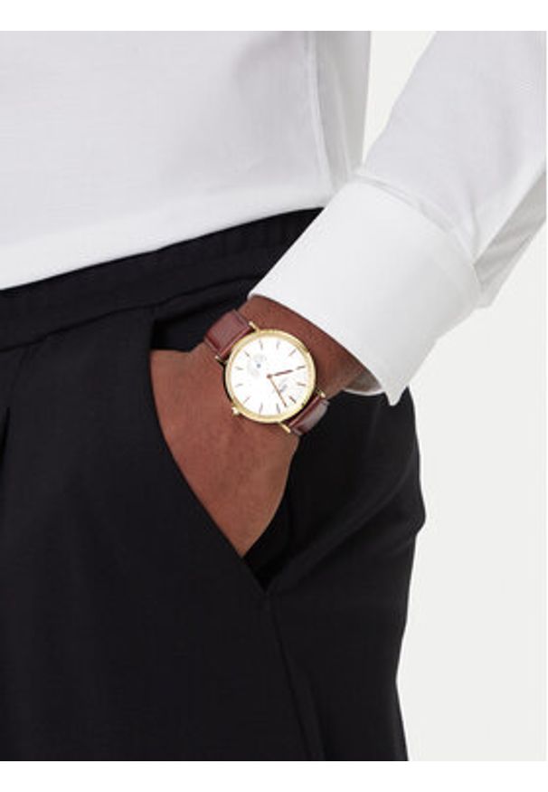 Daniel Wellington Zegarek Classic St Mawes DW00100869 Brązowy. Kolor: brązowy