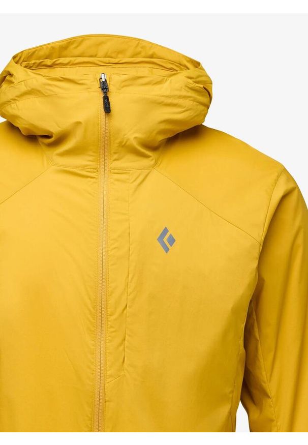 Kurtka softshell męska Black Diamond Alpine Start Hoody. Kolor: żółty. Materiał: softshell