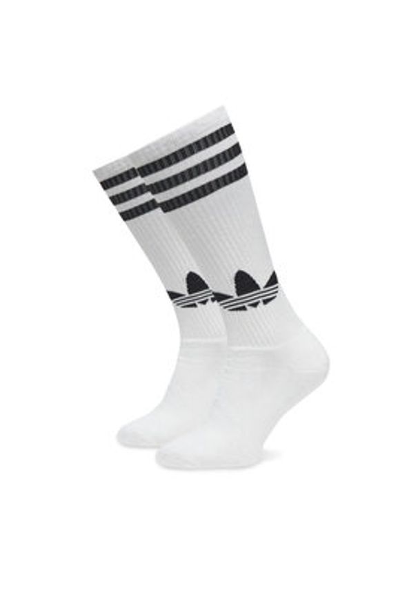 Adidas - adidas Skarpety długie Knee JC8878 Biały. Kolor: biały. Materiał: bawełna