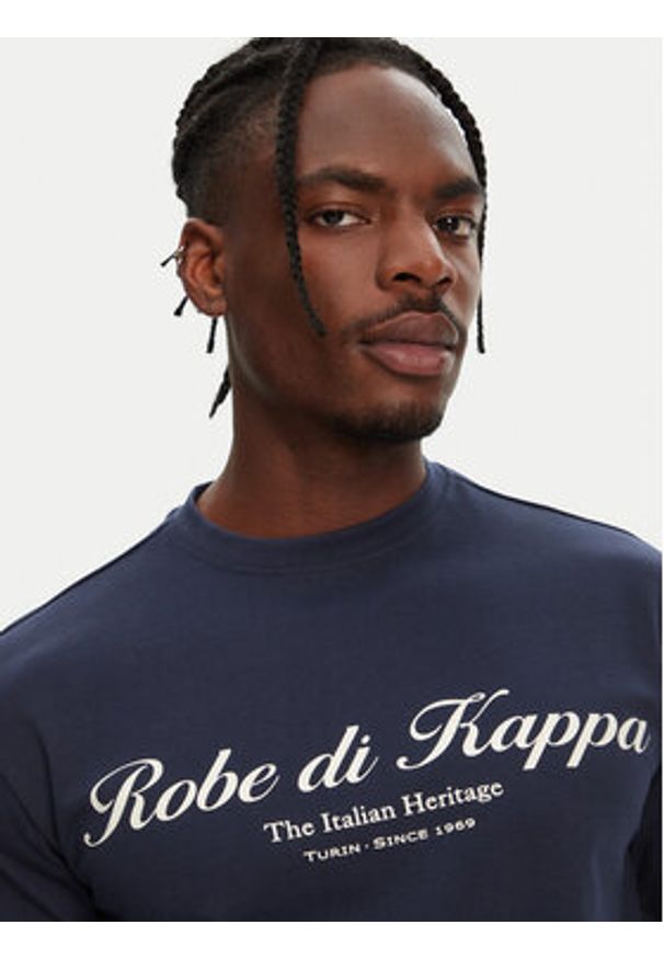 Robe di Kappa T-Shirt Robe Giovani Tozeur 61151CW Granatowy Regular Fit. Kolor: niebieski. Materiał: bawełna