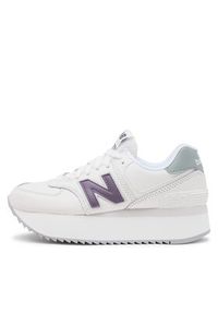 New Balance Sneakersy WL574ZFG Biały. Kolor: biały. Materiał: materiał. Model: New Balance 574 #5