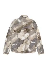 Bluza sherpa męska Colourwear Snap Pile. Kolor: zielony, brązowy, wielokolorowy. Materiał: polar