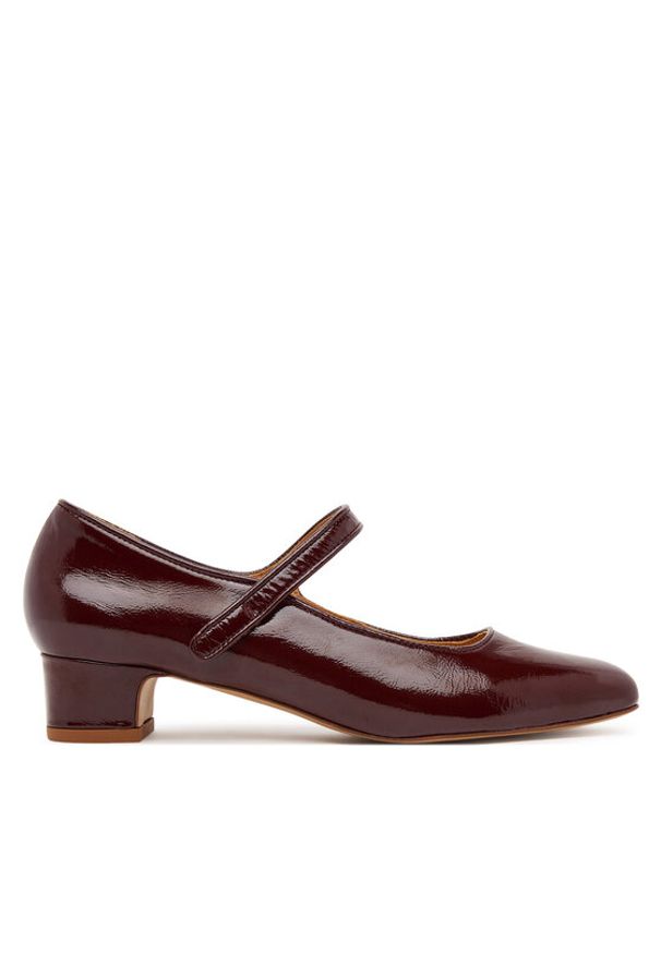 BALAGAN - Balagan Czółenka Dora Bordowy. Kolor: czerwony. Materiał: skóra